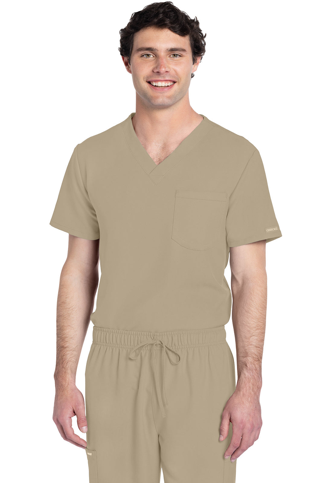 Unisex Unisex V-Neck Top - Khaki