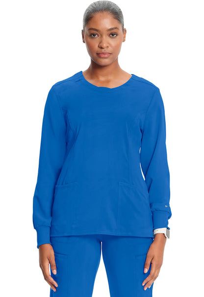 Women's Long Sleeve Round Neck Top - Royal