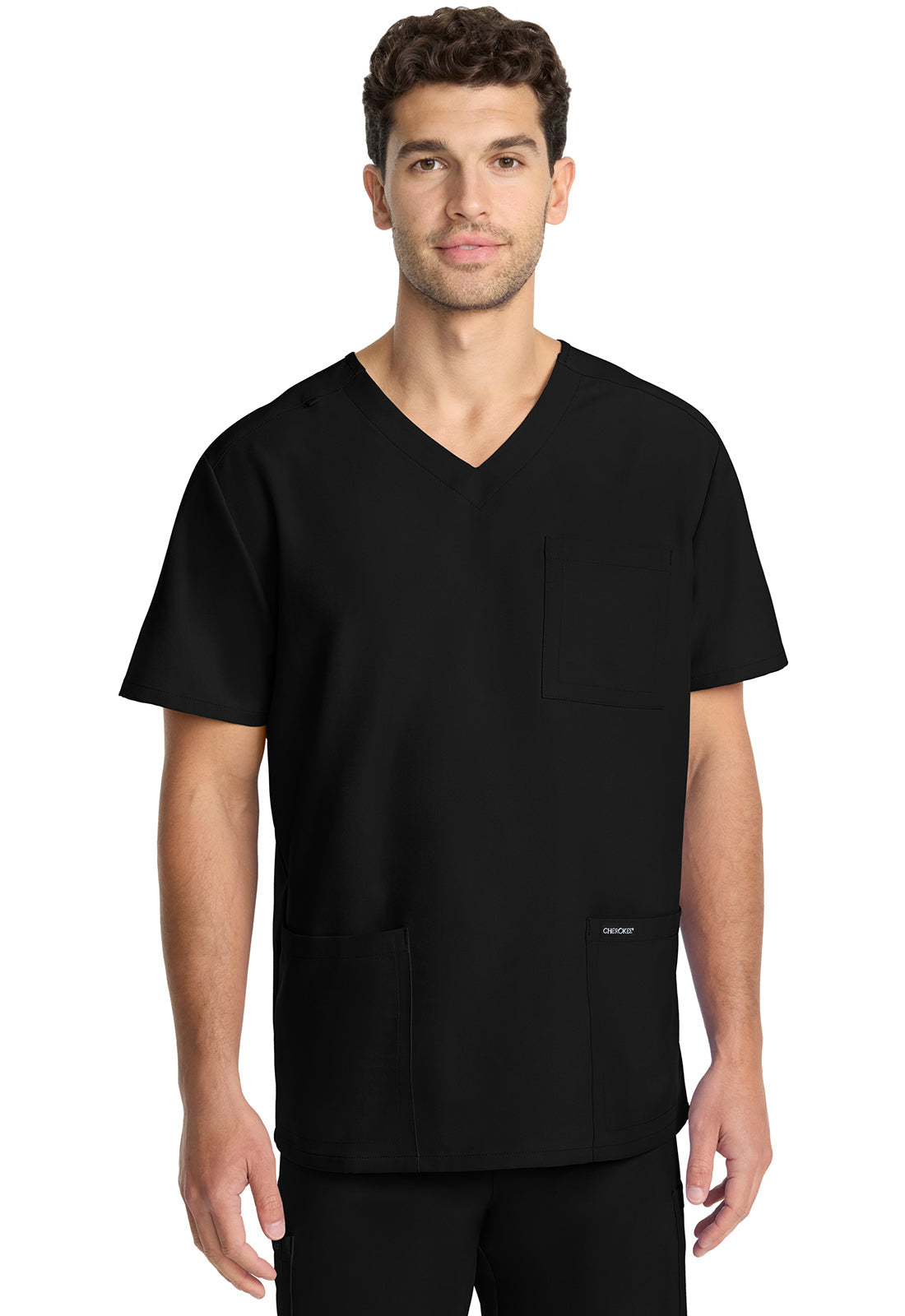 Men's Men's Tuck-in V-Neck Top - Black