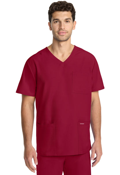 Men's Men's Tuck-in V-Neck Top - RED
