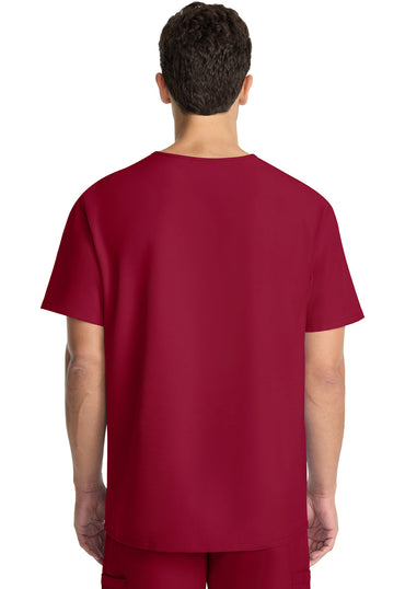Men's Men's Tuck-in V-Neck Top - RED