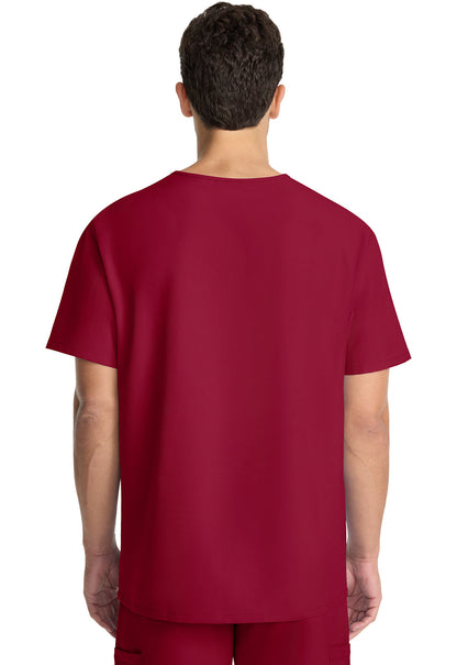 Men's Men's Tuck-in V-Neck Top - RED
