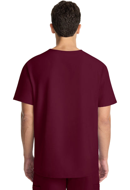 Men's Men's Tuck-in V-Neck Top - Wine