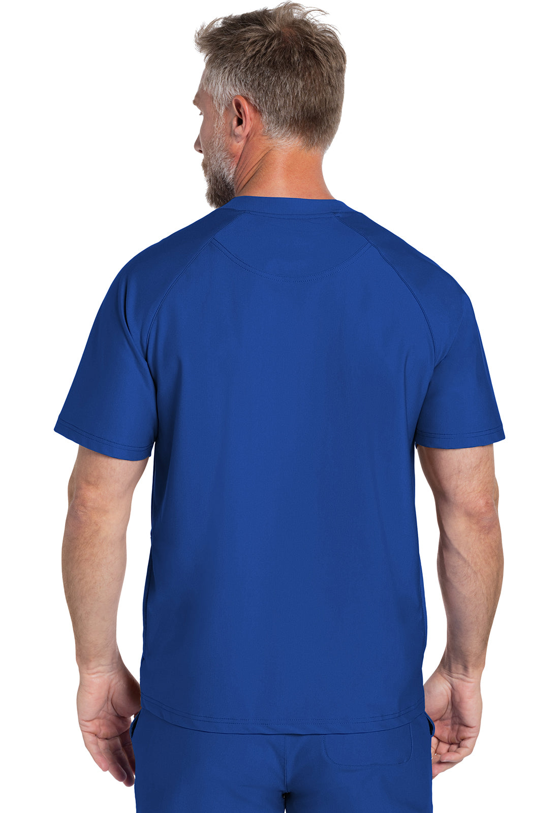 Men's Men's Quarter Zip Henley Top - Royal