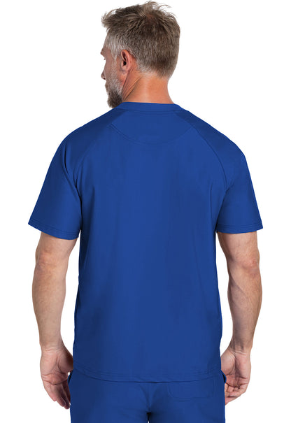 Men's Men's Quarter Zip Henley Top - Royal