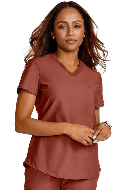 Women's Tuckable V-Neck Top - Masala