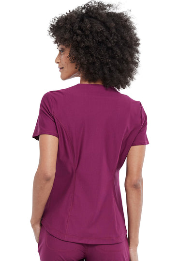 Women's Tuckable V-Neck Top - Wine