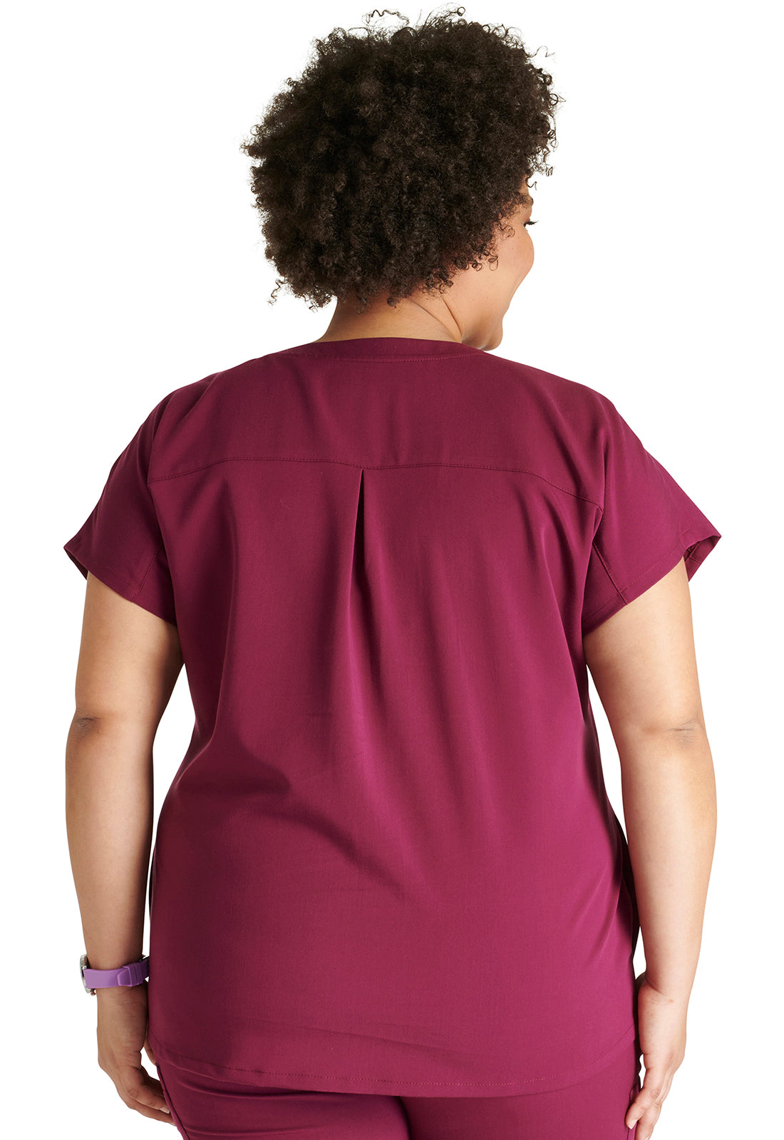 Women's V-Neck Top - Wine