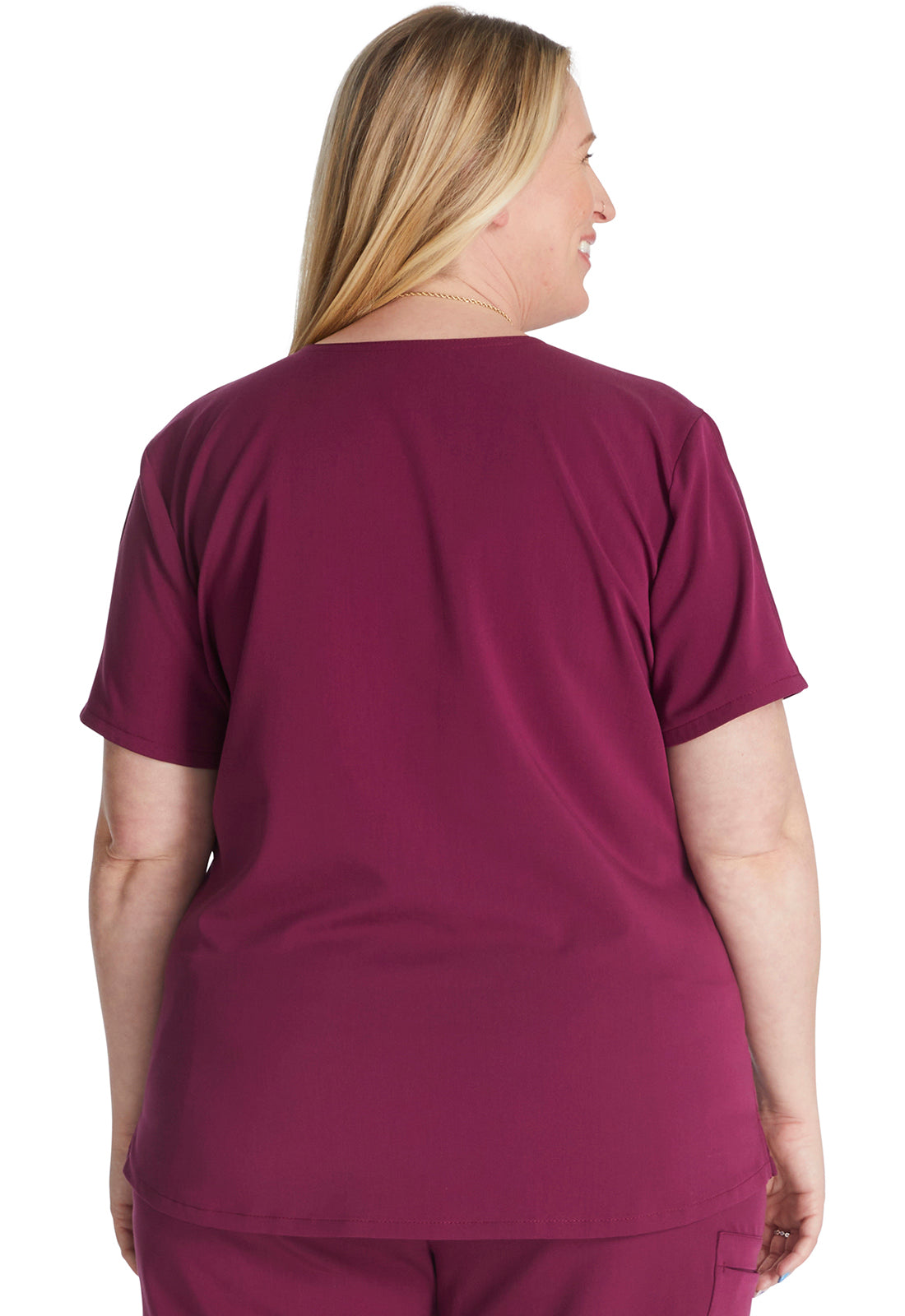 Women's V-Neck Top - Wine