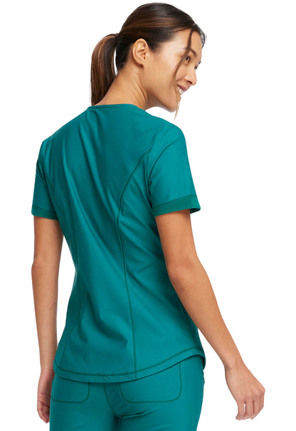 Women's V-Neck Top - Hunter Green