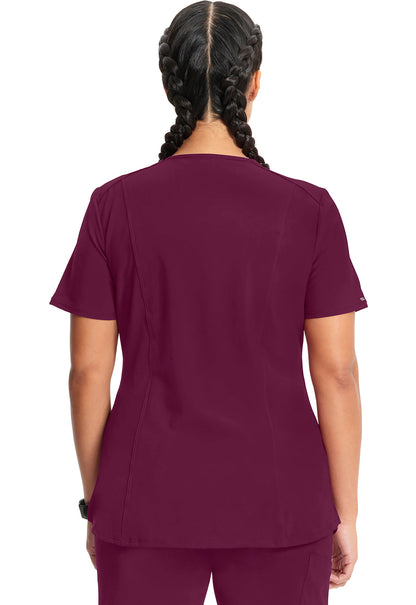 Women's V-Neck Top - Wine