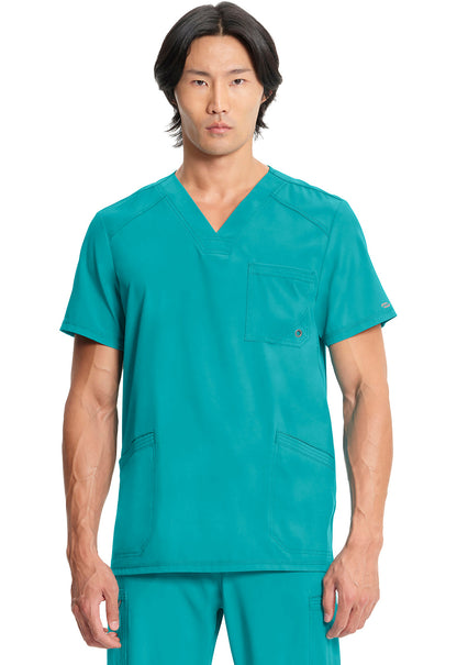 Men's Men's V-Neck Top - Teal Blue