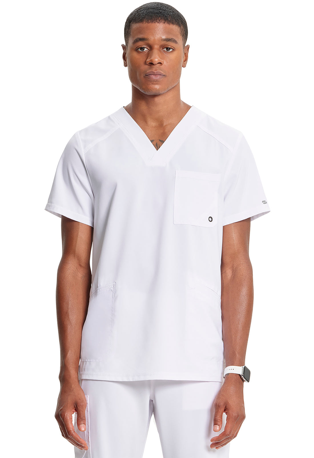 Men's Men's V-Neck Top - White