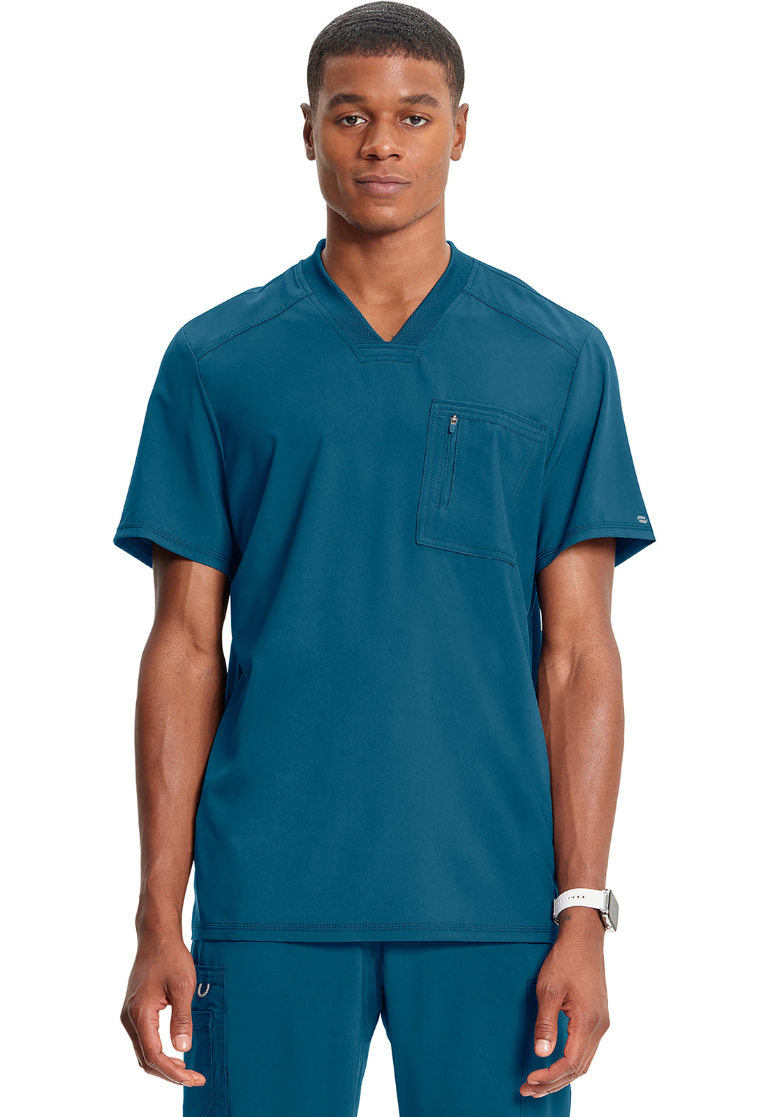 Men's Men's Tuckable V-Neck Top - Caribbean Blue