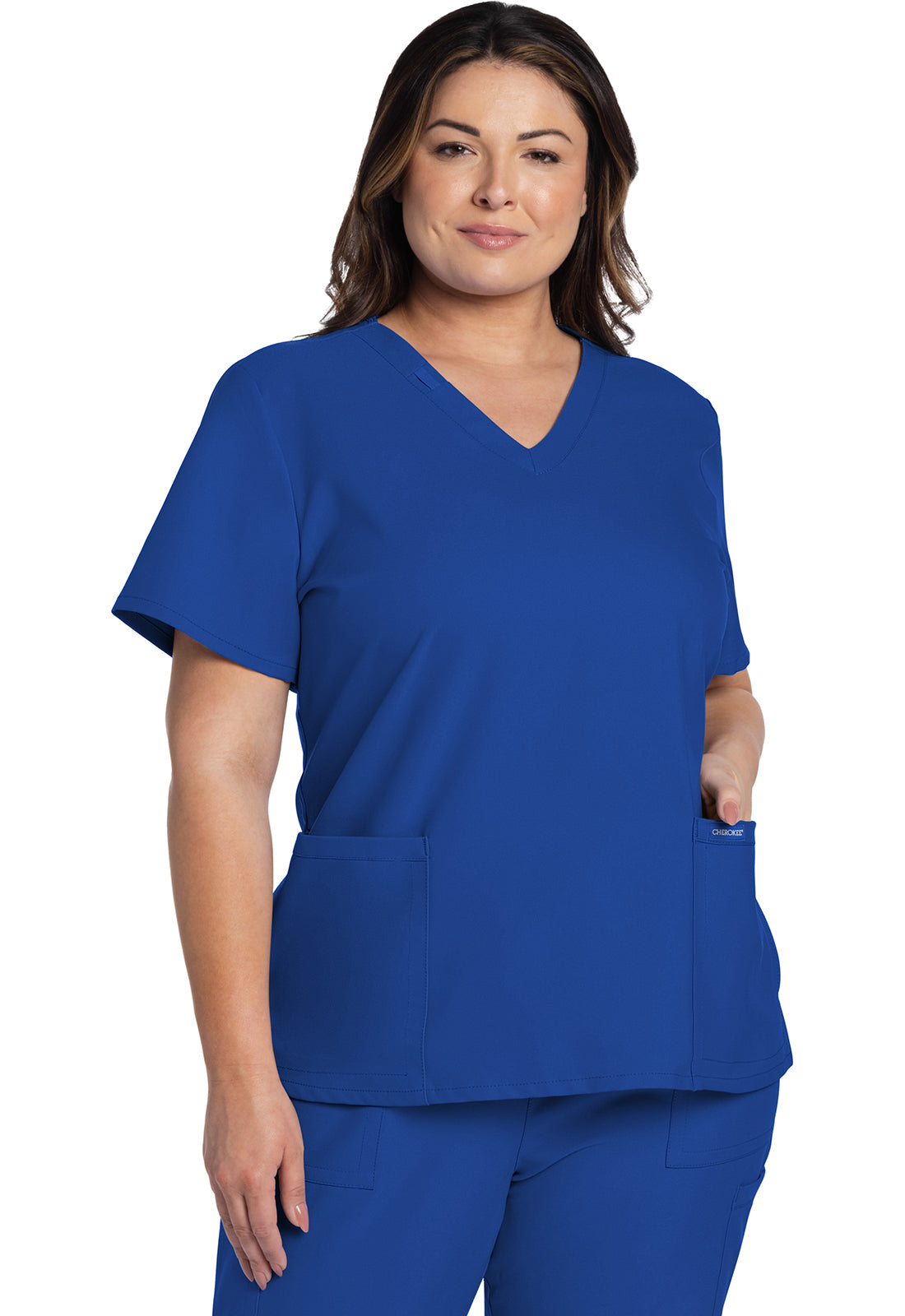 Women's V-Neck Top - Royal