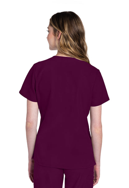 Women's V-Neck Top - Wine