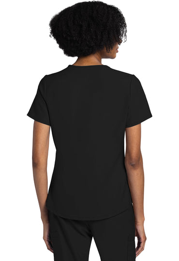 Women's V-Neck Top - Black