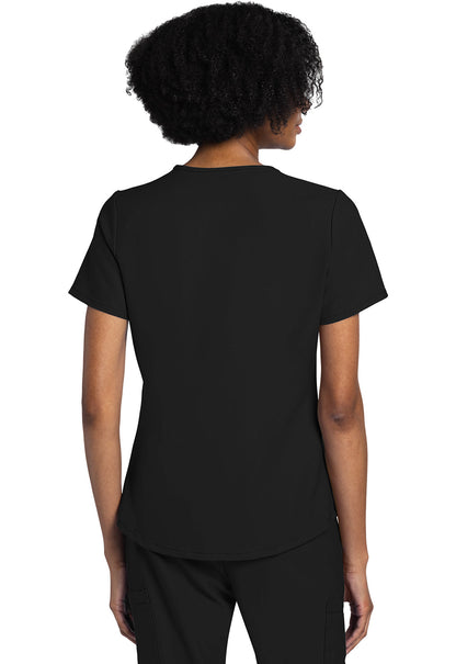 Women's V-Neck Top - Black