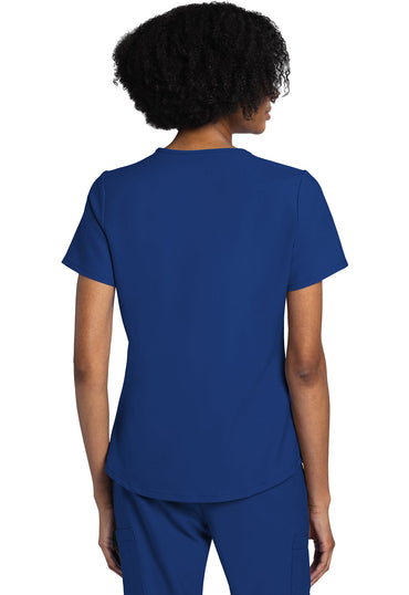 Women's V-Neck Top - Galaxy Blue