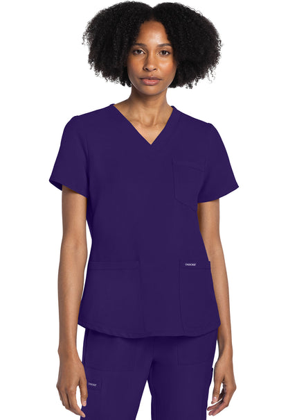 Women's V-Neck Top - Grape