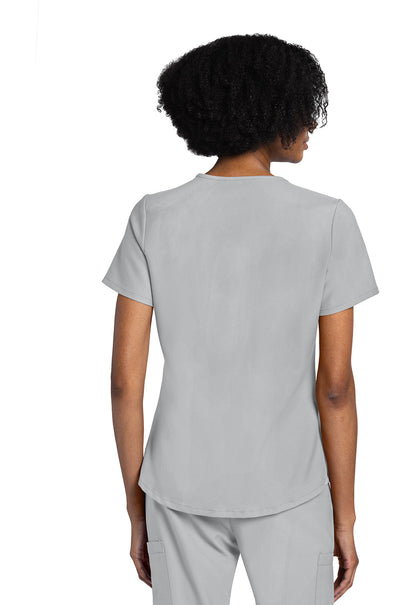 Women's V-Neck Top - Grey