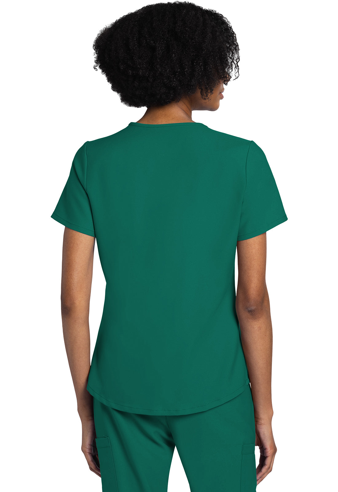 Women's V-Neck Top - Hunter Green