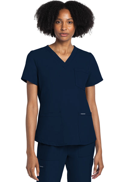 Women's V-Neck Top - Navy