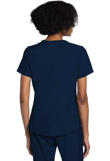 Women's V-Neck Top - Navy