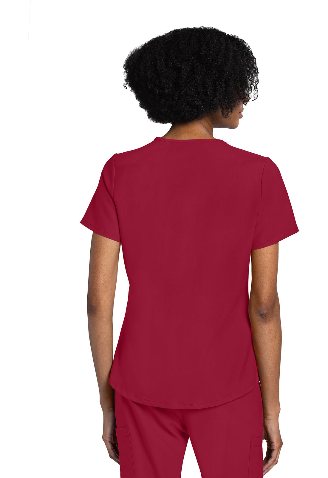 Women's V-Neck Top - Red