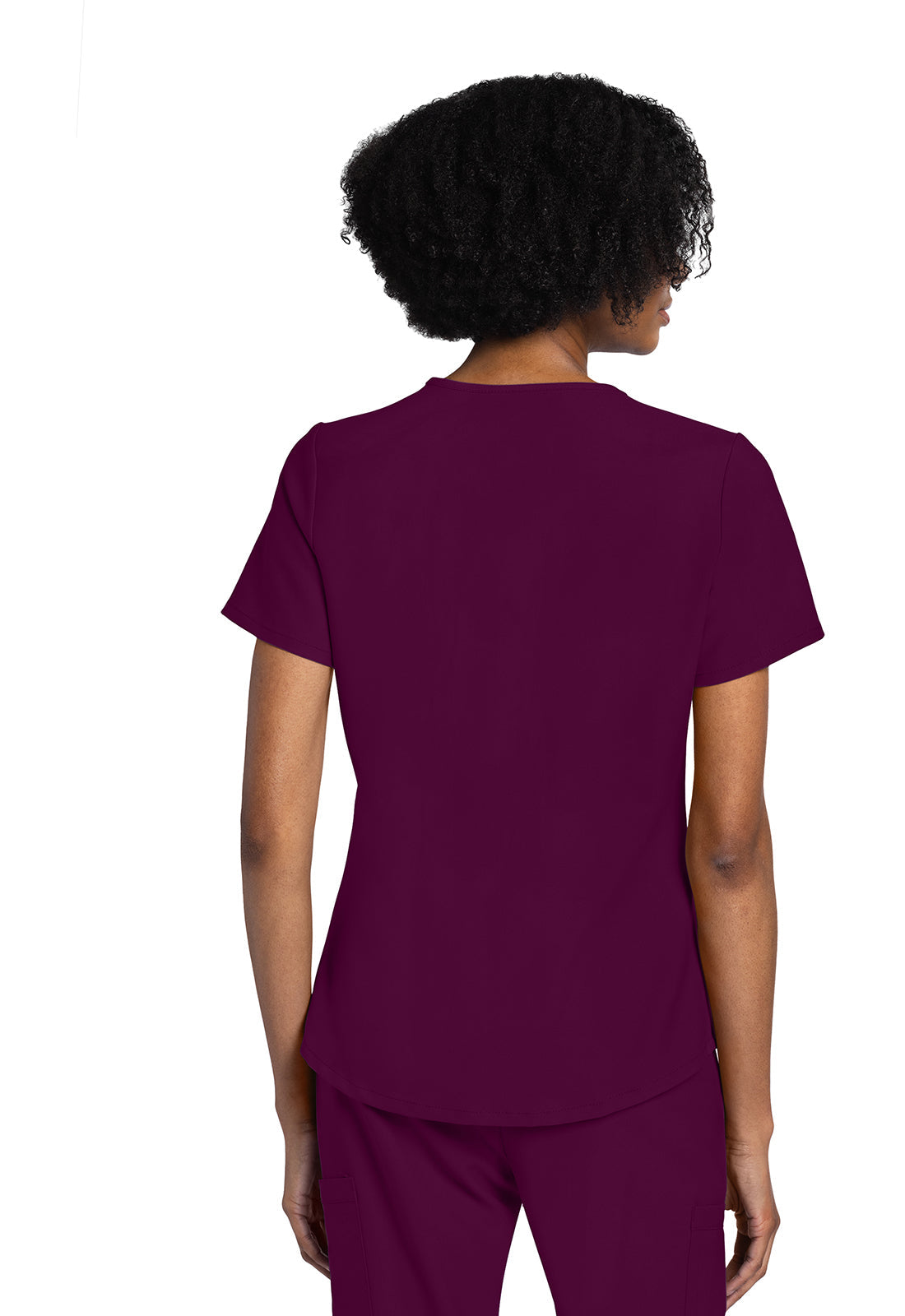 Women's V-Neck Top - Wine
