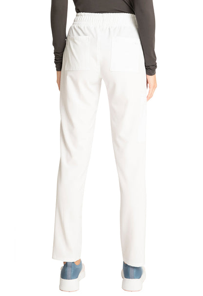 Women's Mid Rise Drawstring Tapered Leg Pant - White