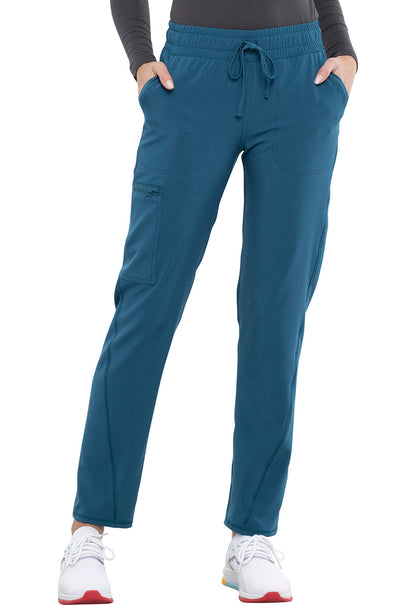 Women's Mid Rise Drawstring Tapered Leg Pant - Caribbean Blue