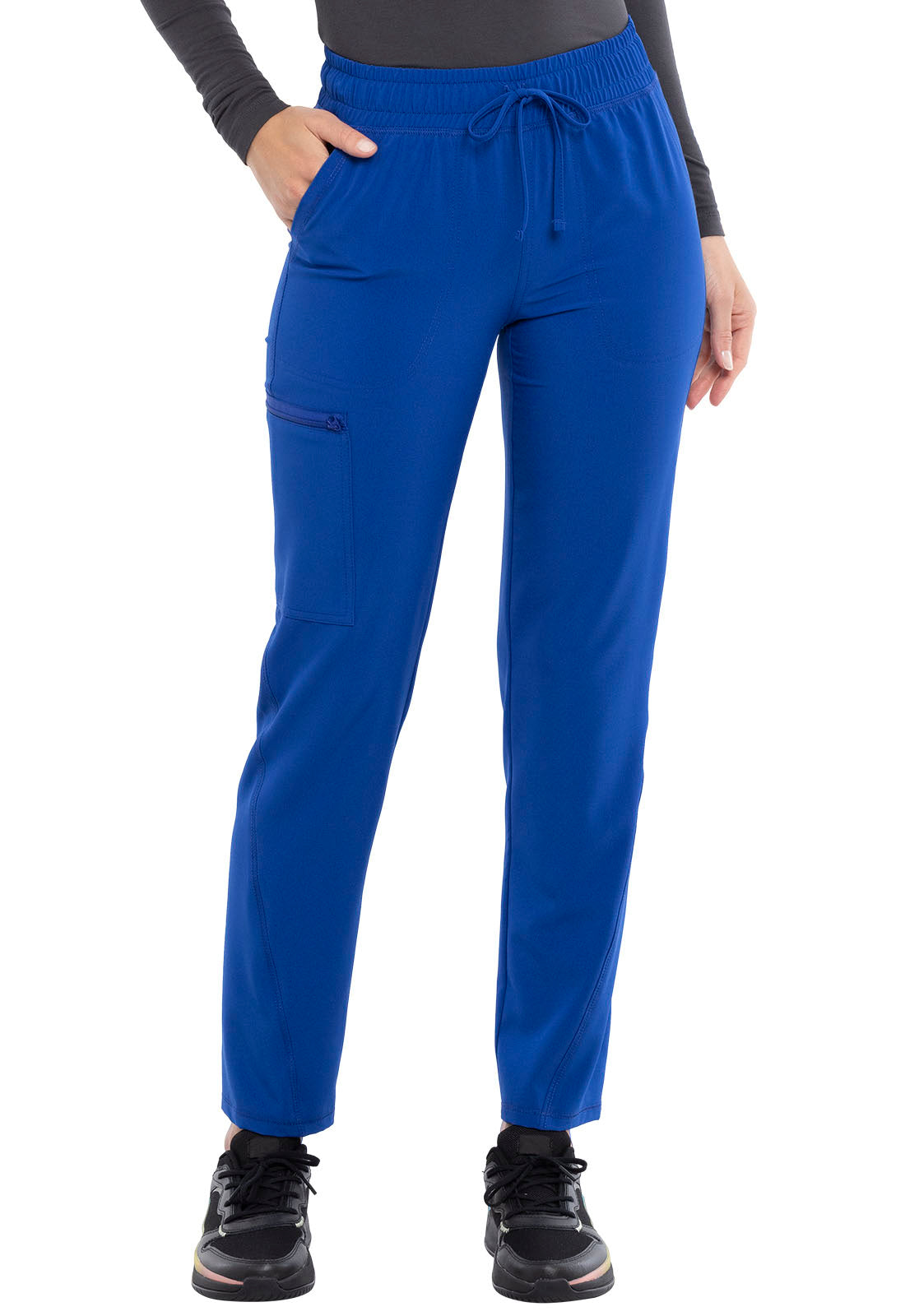 Women's Mid Rise Drawstring Tapered Leg Pant - Galaxy Blue