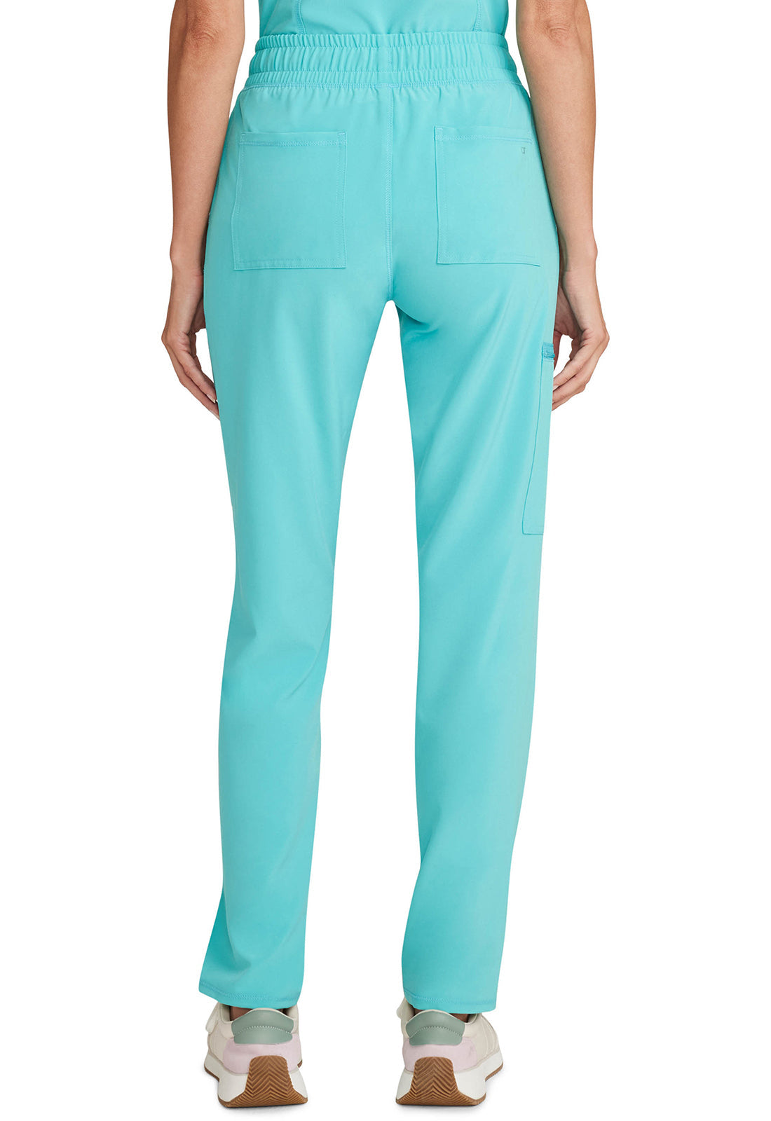 Women's Mid Rise Drawstring Tapered Leg Pant - Aqua Cove