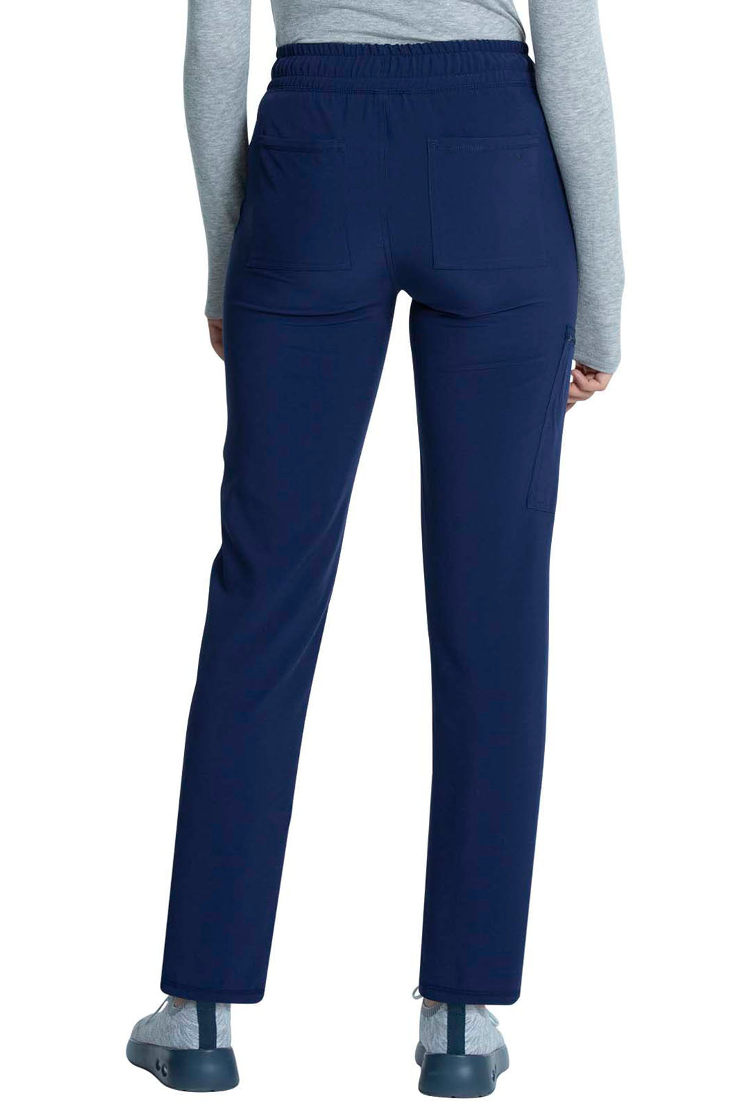 Women's Mid Rise Drawstring Tapered Leg Pant - Navy