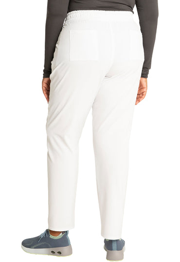 Women's Mid Rise Drawstring Tapered Leg Pant - White