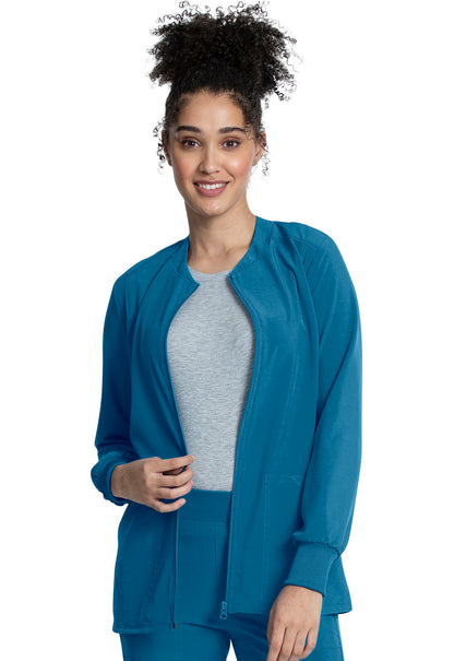 Women's Zip Front Jacket - Caribbean Blue