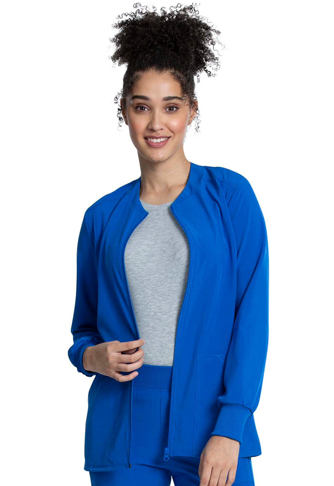 Women's Zip Front Jacket - Royal