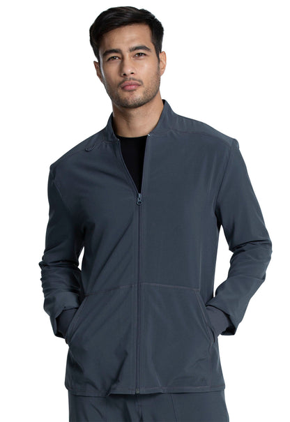 Men's Men's Zip Front Jacket - Pewter