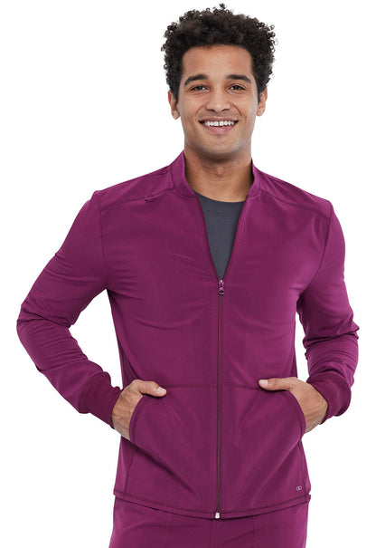 Men's Men's Zip Front Jacket - Wine