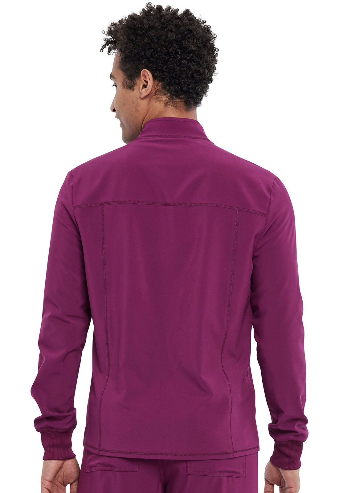 Men's Men's Zip Front Jacket - Wine
