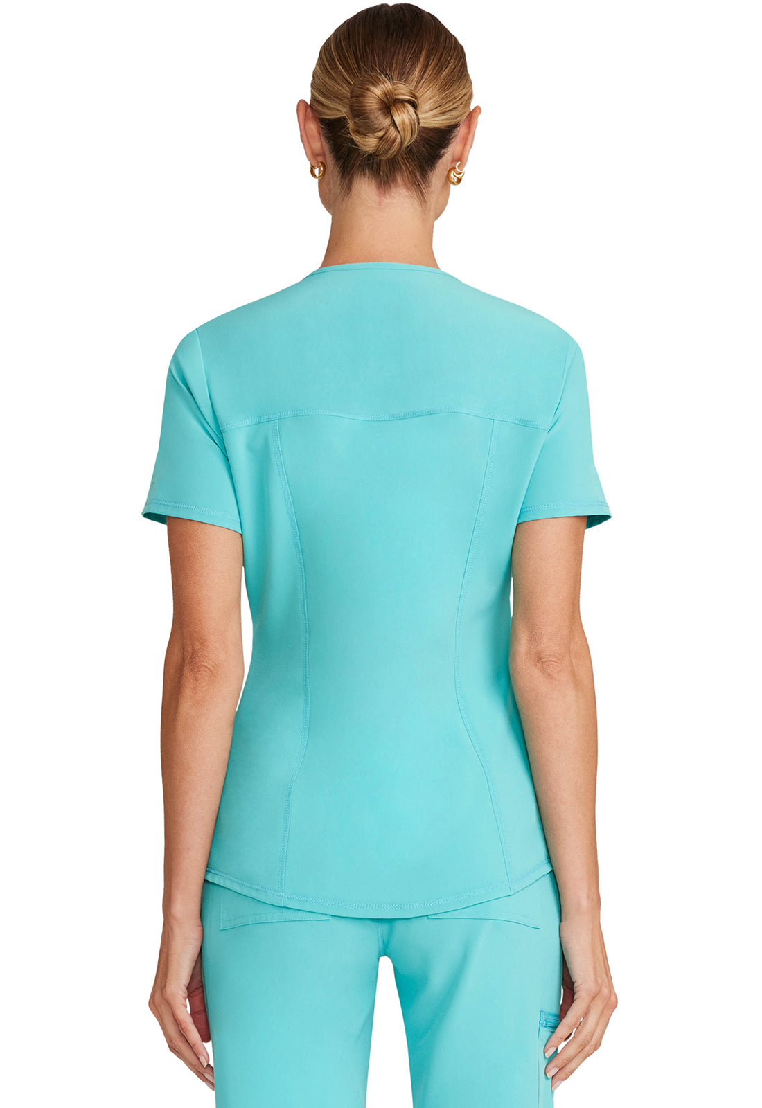 Women's V-Neck Top - Aqua Cove