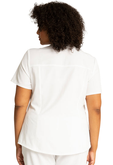 Women's V-Neck Top - White