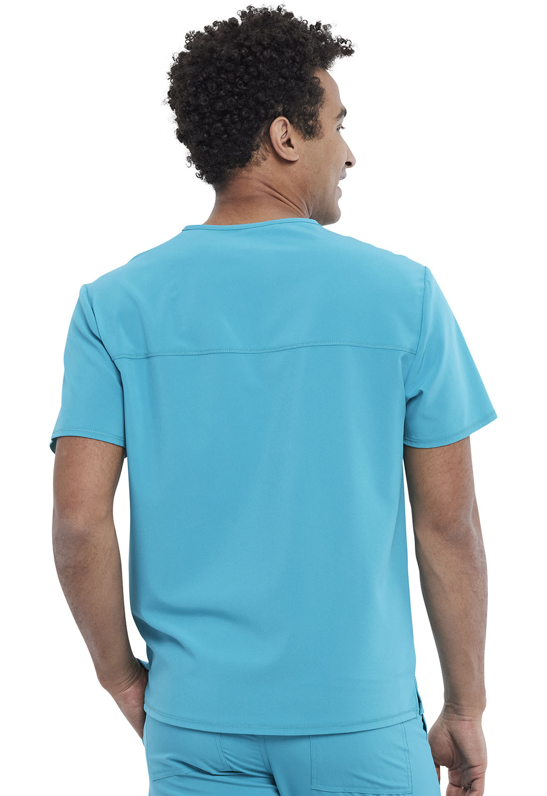 Men's Men's V-Neck Top - Teal Blue