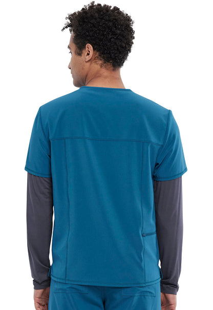 Men's Men's Tuckable V-Neck Top - Caribbean Blue