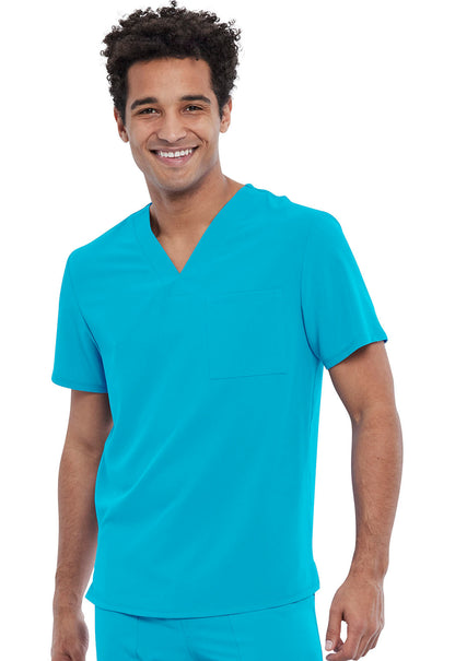 Men's Men's Tuckable V-Neck Top - Teal Blue