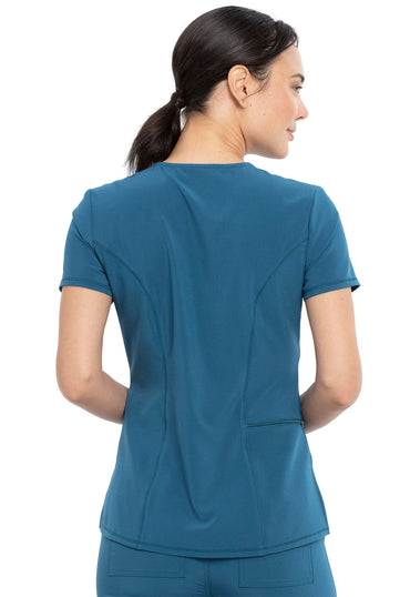 Women's Tuckable V-Neck Top - Caribbean Blue