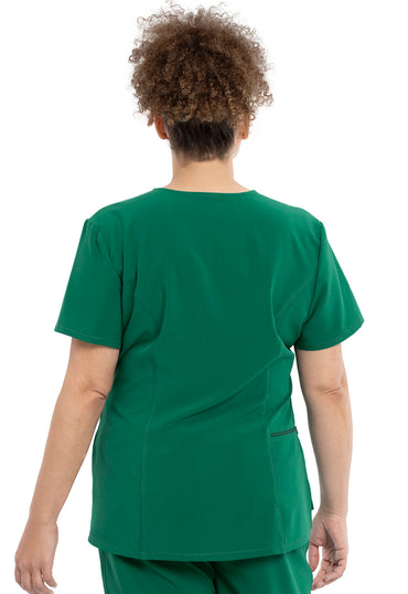 Women's Tuckable V-Neck Top - Hunter Green