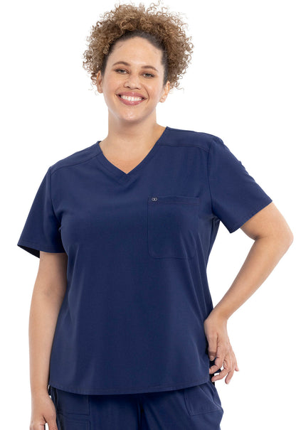 Women's Tuckable V-Neck Top - Navy