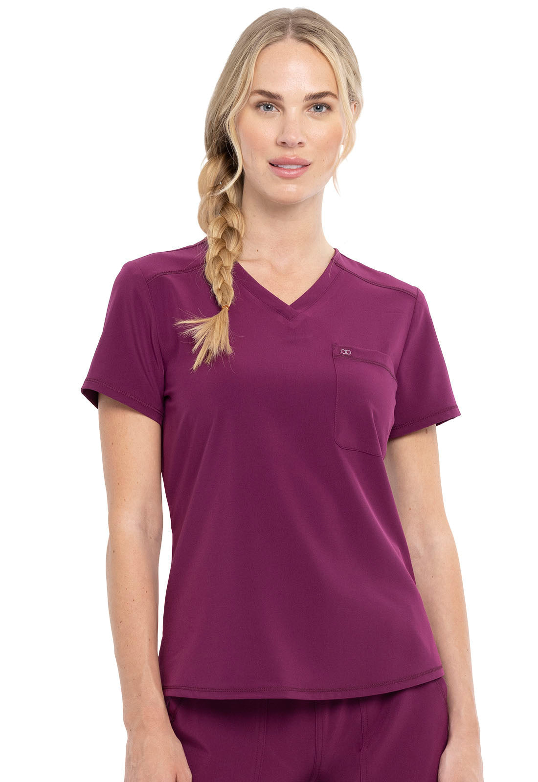 Women's Tuckable V-Neck Top - Wine